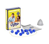 Jeu d'échecs magnétique portable avec aimant pour les voyages et le camping. Avec 20-40 pierres magnétiques comme cadeau pour les enfants de 9 à 14 ans. Comprend un jeu de puzzle Checkers de formes