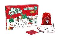 Jeu d'échecs magnétique portable avec aimant pour les voyages et le camping. Avec 40 pierres magnétiques comme cadeau pour les enfants de 9 à 14 ans. Comprend un jeu de puzzle Checkers de formes