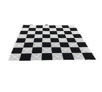 Jeu d'échecs mat (160 x 160 cm, en caoutchouc, 64 pièces) - Jeu d'échecs pour dames - 11 kg - Super stable et mobile caoutchouté