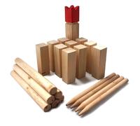 Jeu d'échecs - Ocean5 - Kubb - Jeu d'extérieur en bois - Sac de transport inclus - 6 joueurs