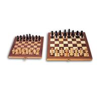 Cayro - Jeu d'échecs en bois pliable avec plateau 30x30 cm - Multilangue