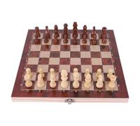 Jeu d'échecs pliable 3 en 1, 29 x 29 cm, planche pour échecs, dames et backgammon