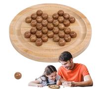 Jeu d'échecs Solo, Jeu d'échecs en Bois en Bois | Jeu de société d'échecs en Bois pour Les,Adultes Combattre Les Jouets de Divertissement éducatif