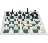 Jeu D'échecs Standard International,32 Pièces D'échecs En Plastique Avec Échiquier 34x34cm/13.4x13.4in Pour La Compétition Échecs,Sports De Loisirs