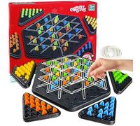Jeu d'échecs Triangulaire à chaîne, Jeu de société Triangulaire, Jeu de société pour Enfants à partir de 3 Ans, stratégie Classique, Jeux pour Adultes et fêtes de Famille
