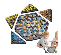 Jeu D'Échecs Triangulaire en Chaîne, Jeu Familial pour, Jouet Éducatif Portatif Puzzle Logique Raisonnement Spatial Divertissement Voyage pour