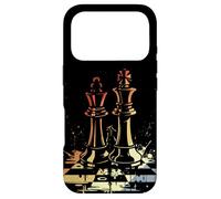 Jeu d'échecs Vintage avec Reine et Roi Coque pour iPhone 17 Pro