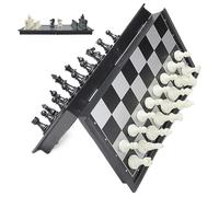 Jeu d'Échecs Voyage | Plateau Magnétique Portable | Jeu Pliable et Portable pour Débutants Adultes Camping Extérieur Maison
