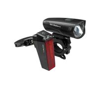 Jeu d'éclairage vélo LED XLC CL-S25+ Proxima Pro Plus USB Noir