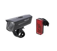 Jeu d'éclairage vélo LED XLC CL-S25 Proxima Pro USB Noir 2000 mAh