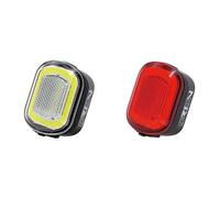 MOON Kit d'éclairage avant/arrière Orion-W / Orion USB 50 lumens Noir Argent