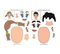 APLI Kids - Gommettes thématiques enlevables 11927 « le visage » - 12 feuilles