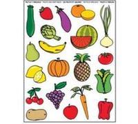 APLI Kids – Gommettes 11451 – Fruits et légumes, autocollants pour apprendre – 276 gommettes
