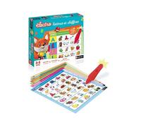 Nathan Nathan - Electro Lettres et Chiffres - Apprendre les Lettres, les Sons, Quantités - Jeu Educatif Electronique - 1 Stylo Sonore et Lumineux Inclus - Pour Enfants de 3 à 5 ans