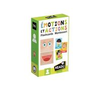 Jeu découverte Headu Flashcards émotions et actions Montessori