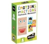 Headu – Cartes Montessori Émotions et Actions – Tactiles multiactivités – 2–3 ans