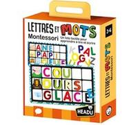 Headu - Lettres Et Mots Montessori New - Un Loto Tactile pour Apprendre À Lire Et Écrire | Jeu Educatif 2 3 4 5 6 Ans, Jeu Educatif Montessori, Cadeau Enfants, Cadeau Fille, Cadeau Garçon