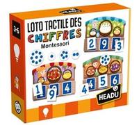 Headu - Loto Tactil 123 Montessori - Chiffres Et Quantités | Jeu Educatif 2 3 4 5 6 Ans, Jeu Educatif Montessori, Cadeau Enfants, Cadeau Fille, Cadeau Garçon, Made in Italy