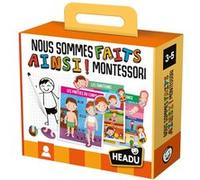 Headu – Jeu éducatif Montessori – Nous sommes faits ainsi, Le jeu qui parle de moi – 2-6 ans