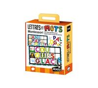 Headu - Lettres Et Mots Montessori New - Un Loto Tactile pour Apprendre À Lire Et Écrire | Jeu Educatif 2 3 4 5 6 Ans, Jeu Educatif Montessori, Cadeau Enfants, Cadeau Fille, Cadeau Garçon