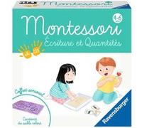Ravensburger - Jeu Educatif Montessori - Ecriture et quantités - Coffret sensoriel multi-activités - Apprentissage de l'écriture et des quantités - Dès 4 ans - 20806