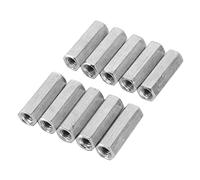 Jeu d'écrous à Manchon fileté Hexagonal plaqué Zinc Haute Résistance M6 X 25-10 Pièces de Fixations en Acier au Carbone pour Applications Industrielles et de Construction