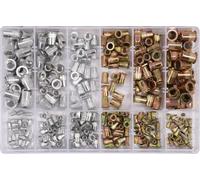 Jeu d'écrous à riveter, mélange d'acier et d'aluminium, M3-M10, 300 pièces, YT-3