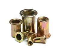 Jeu D'écrous À Rivets Filetés, Kit D'assortiment De Rivets Filetés À Tête Plate, Couvercle D'insertion De Rivets, M3/4/5/6/8/10/12, 10 À 50 Pièces(M4(20PCS))