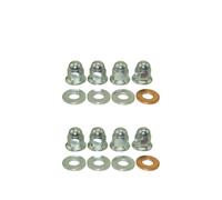 Jeu d'écrous borgnes de goujon de tête de moteur de 8mm, Compatible avec le remplacement universel du marché secondaire(2 Sets)