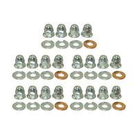 Jeu d'écrous borgnes de goujon de tête de moteur de 8mm, Compatible avec le remplacement universel du marché secondaire(5 Sets)