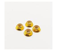 Jeu d'écrous de Bride d'hélice M5 CW CCW for Drone de Course RC FPV, vis de Moteur autobloquante en Alliage d'aluminium avec gagement Rapide 4 pièces(4pcs Gold CW)