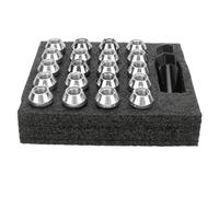 Jeu d'écrous de roue coniques 22 pièces, écrou de blocage forgé universel avec clé à manchon, kit d'écrous de roue en acier allié pour, conception anti-fissure avec anodisé (M12x1,5)