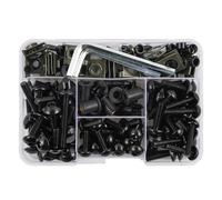 Jeu D'écrous De Vis De Modification De Moto, Pour ZX6R ZX7R ZX9R ZX10R ZX12R ZX14R Pour Versys 650 Pour Ninja 650R 1000 Z750 Z1000 ZZR600 clip fixation(Noir)