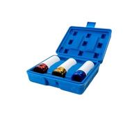 Jeu d'écrous d'entraînement 1/2 pouces, jeu de roues, jeu d'écrous à percussion, jeu d'écrous à paroi mince avec couleur(3pcs set)