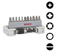Bosch Accessories 2608522131 Jeu d'embouts 12 pièces vis à fente, cruciforme Phillips, vis Pozidriv,