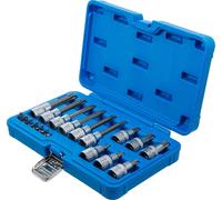 Jeu d'embouts 18tl profil en T Torx 1/4" 1/2" dans une mallette en...