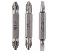 Jeu d'embouts à deux têtes PH 2, PZ 2, S 0.6x4.0 / S 0.6x4.0 Bosch Accessories 2607001744 1 pc(s)