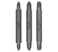 Bosch Jeu d'embouts à deux têtes 2607001749 PZ1 PZ2 PZ3 3 pièces