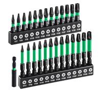 Jeu d'Embouts de Couple,Kits de Forage Sans Sabotage avec Couple - Torx résistant à la Tentative pour Voiture, Ménage, Construction, Industrie, Plomberie, Travail des Métaux