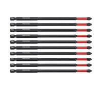 Jeu d'embouts de tournevis à percussion, embouts de tournevis magnétiques antidérapants PH pour perceuses à main et perceuses sans fil, 10 pièces, acier allié TS2, 6 pouces
