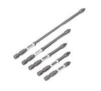 Jeu d'embouts de tournevis antidérapants magnétiques en acier S2, embouts de tournevis à percussion longs et polyvalents
