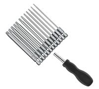 Jeu d'embouts de tournevis avec tête de fleur, support d'extension magnétique avec tige hexagonale de 1/4", sécurité, tournevis industriel 100 mm