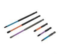 Jeu d'embouts de tournevis cruciformes spéciaux pour électriciens, 65 mm et 150 mm en alliage d'acier FPH1/FPH2/FPH3 Embouts magnétiques avec traitement phosphatant,