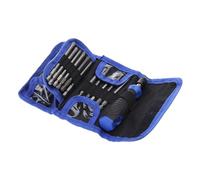 Jeu d'embouts de tournevis de 100 mm de long avec poignée et pochette pour embouts de sécurité en acier Torx à fente pour taraudage bi-sécurité