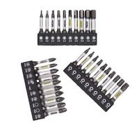 Jeu d'embouts de tournevis magnétiques avec tige hexagonale de 6,35 mm pour Torx, pour Phillips, embouts de clé hexagonale, accessoires de perceuse, longueur 50 mm avec porte-embout F (bossom prune)