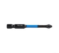 Jeu d'embouts de tournevis magnétiques en alliage d'acier 62HRC très résistants pour perceuse à percussion PH pour pz pour Torx Hex 25 mm-150 mm (65 mm)