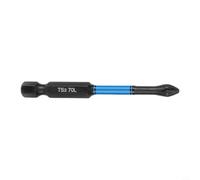 Jeu d'embouts de tournevis magnétiques haute dureté 62HRC Power Bits résistants à l'usure Tige hexagonale pour bois 25 mm (70 mm)