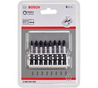 Jeu d'embouts de vis BOSCH Impact Control, 8 pièces, 1×PH1;3×PH2;1×PH3;2×PZ2;1×PZ3 2608522328