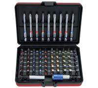 Jeu d'embouts de vissage à code couleur TORSIONpower 1/4' 71 pcs KS TOOLS - 918.3070