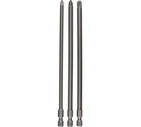 Jeu d'embouts de vissage extra-durs, 3 pièces, PZ1, PZ2, PZ3, 152 mm